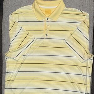 Yellow Striped Polo Shirt